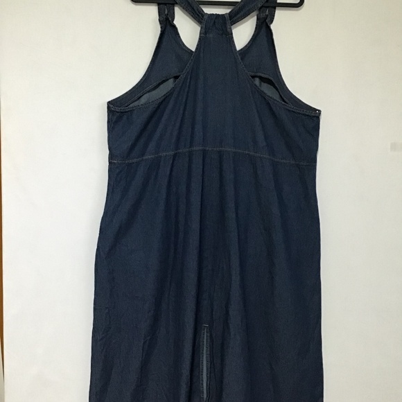 The Vermont Country Store Denim Jumper Midi Dress Womens 2X Prairie CottageCore - Picture 5 of 12